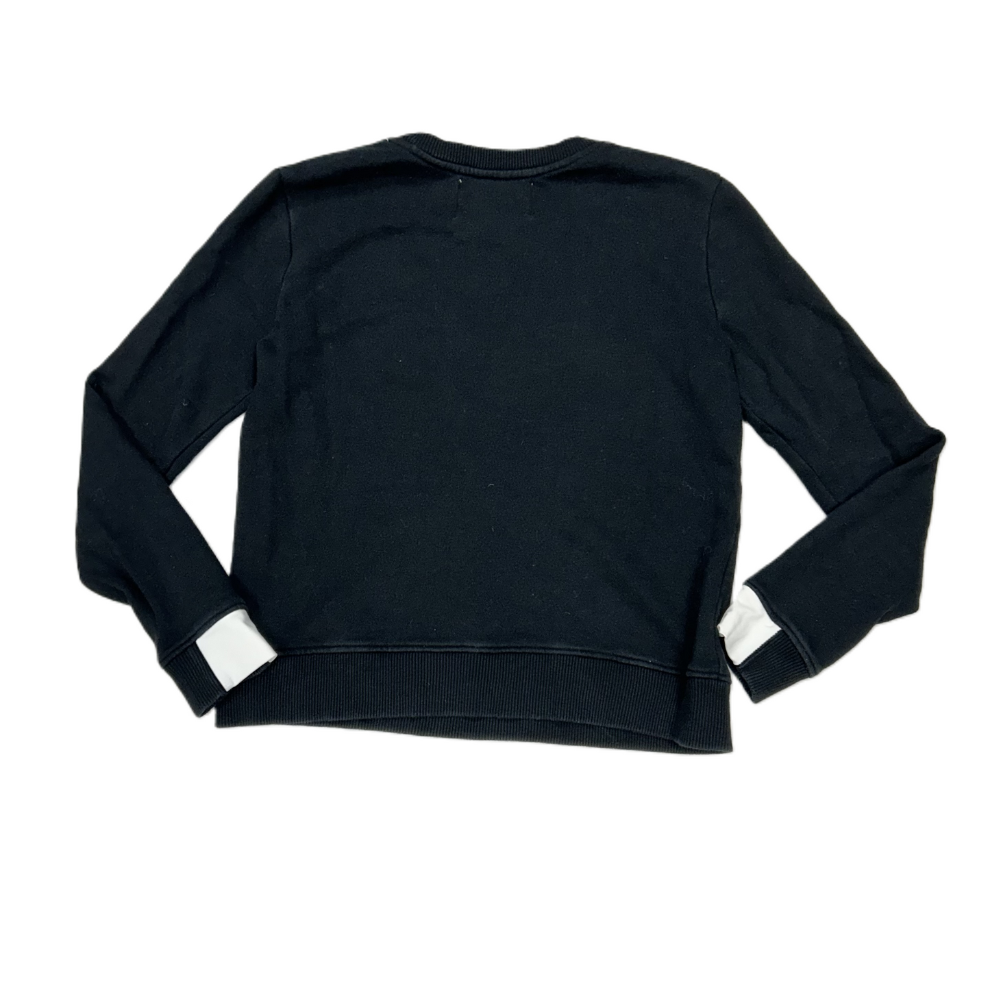 Sweatshirt Crewneck By Aiko In Black & White, Size: Xs