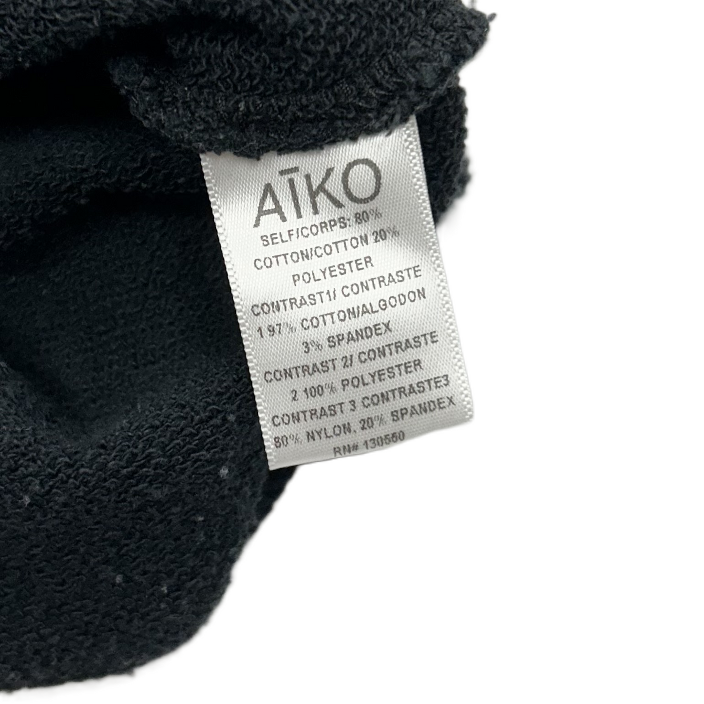 Sweatshirt Crewneck By Aiko In Black & White, Size: Xs