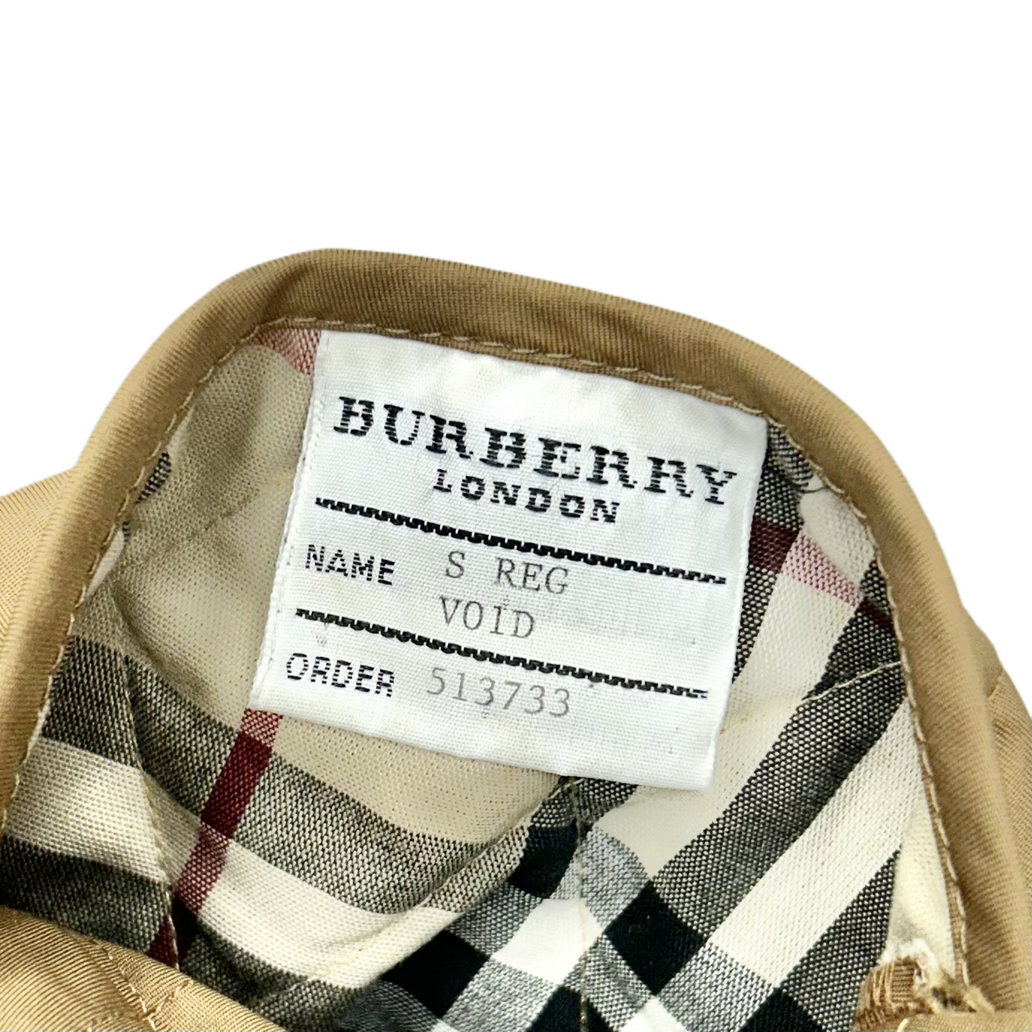 Coat Luxury Designer By Burberry In Tan, Size: S