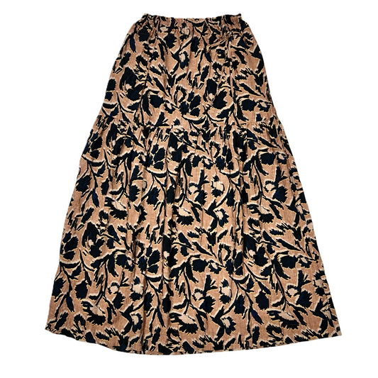 Skirt Maxi By Evereve In Brown & Navy, Size: Xs