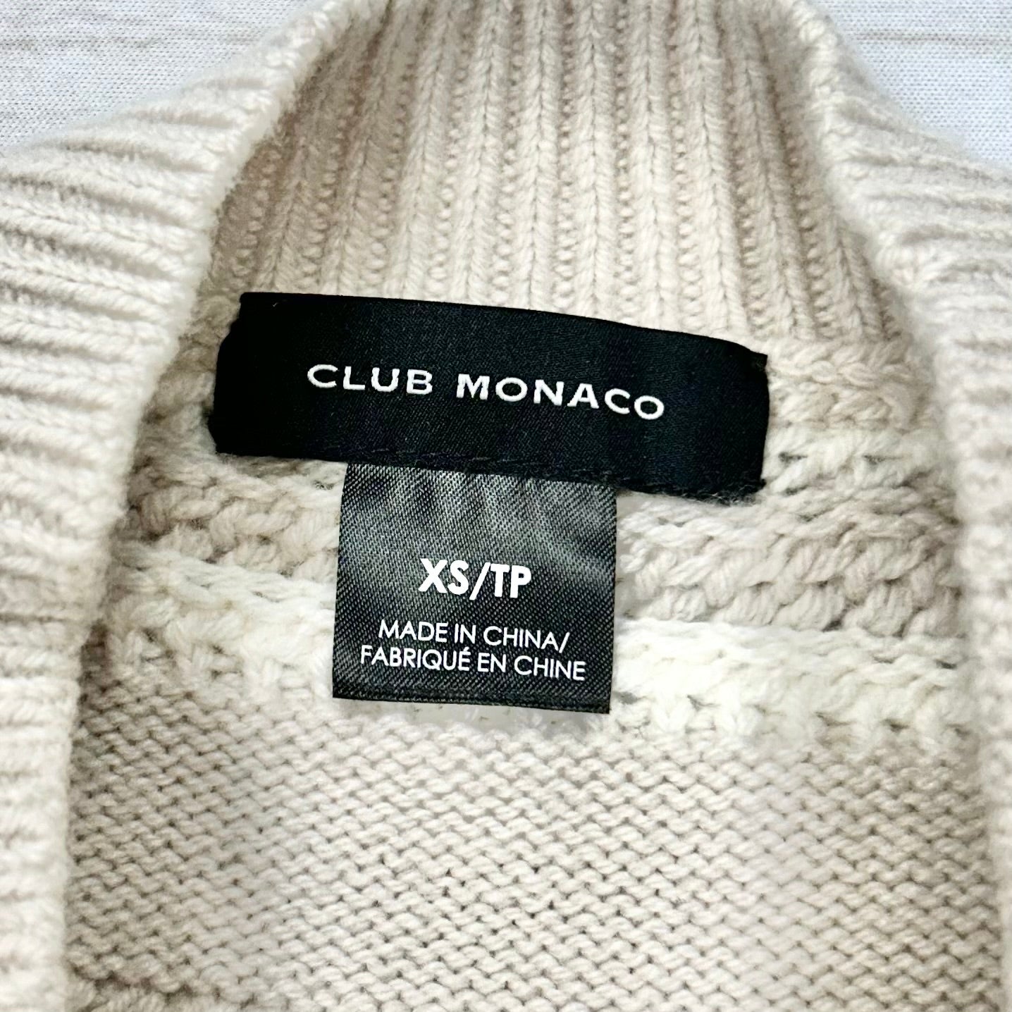 Sweater By Club Monaco In Tan, Size: Xs