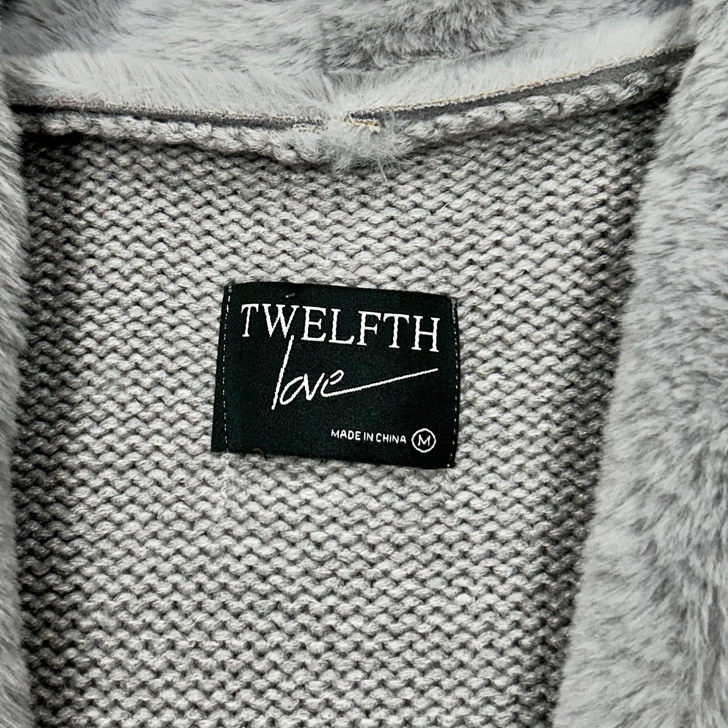 Sweater Cardigan By Twelfth Love In Grey, Size: M