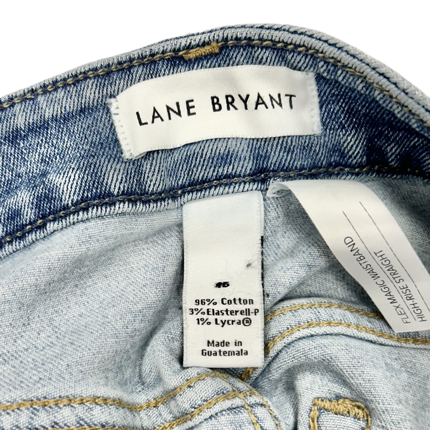 Jeans Straight By Lane Bryant In Blue Denim, Size: 16