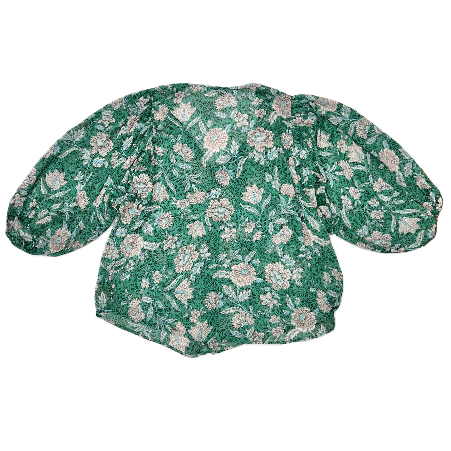 Top Long Sleeve By Torrid In Green & Pink, Size: 3x