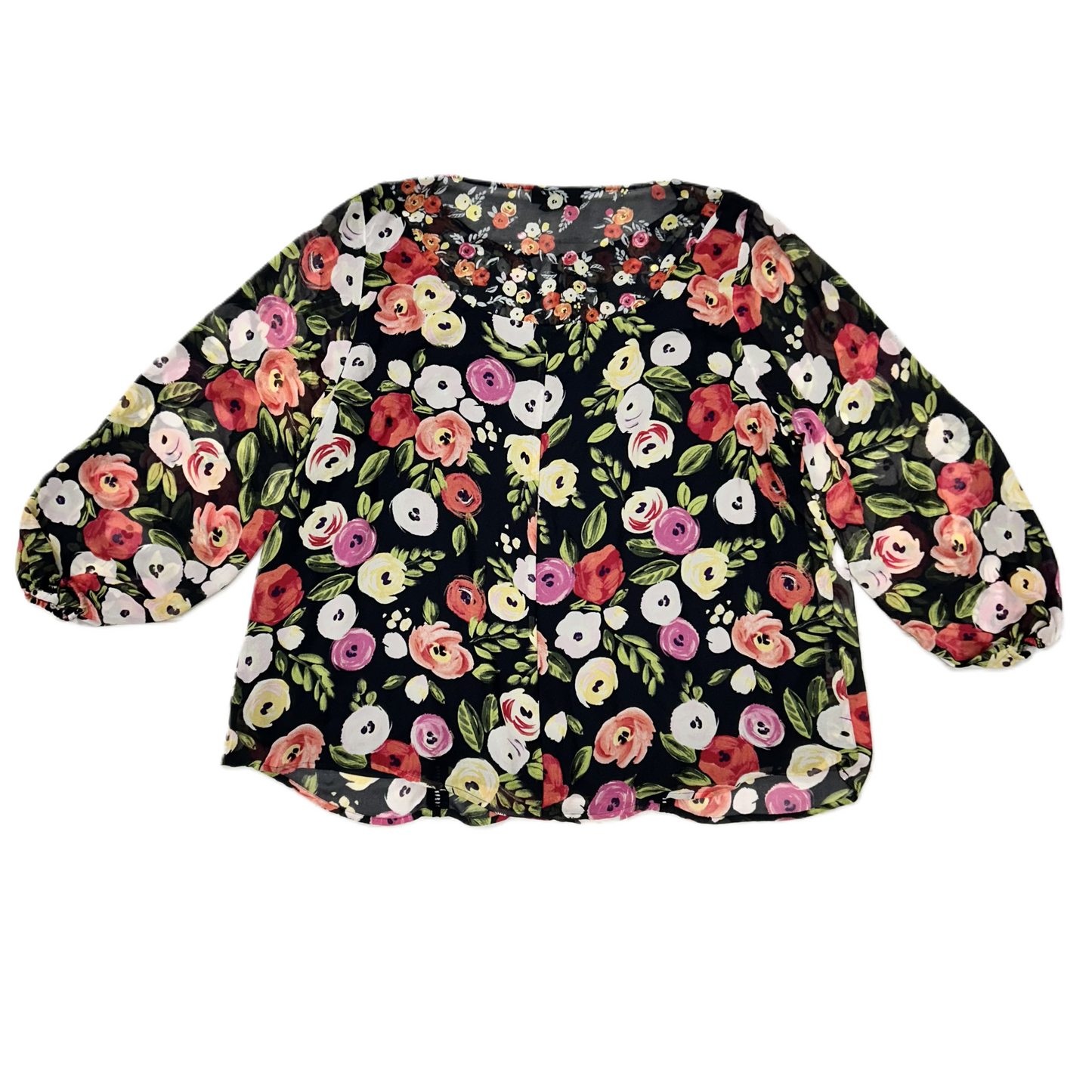 Top Long Sleeve By Lane Bryant In Floral Print, Size: 2x