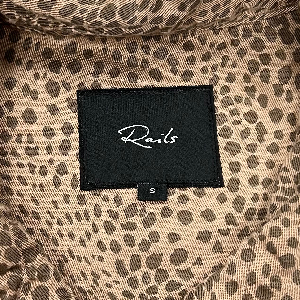 Jacket Shirt By Rails In Leopard Print, Size: S