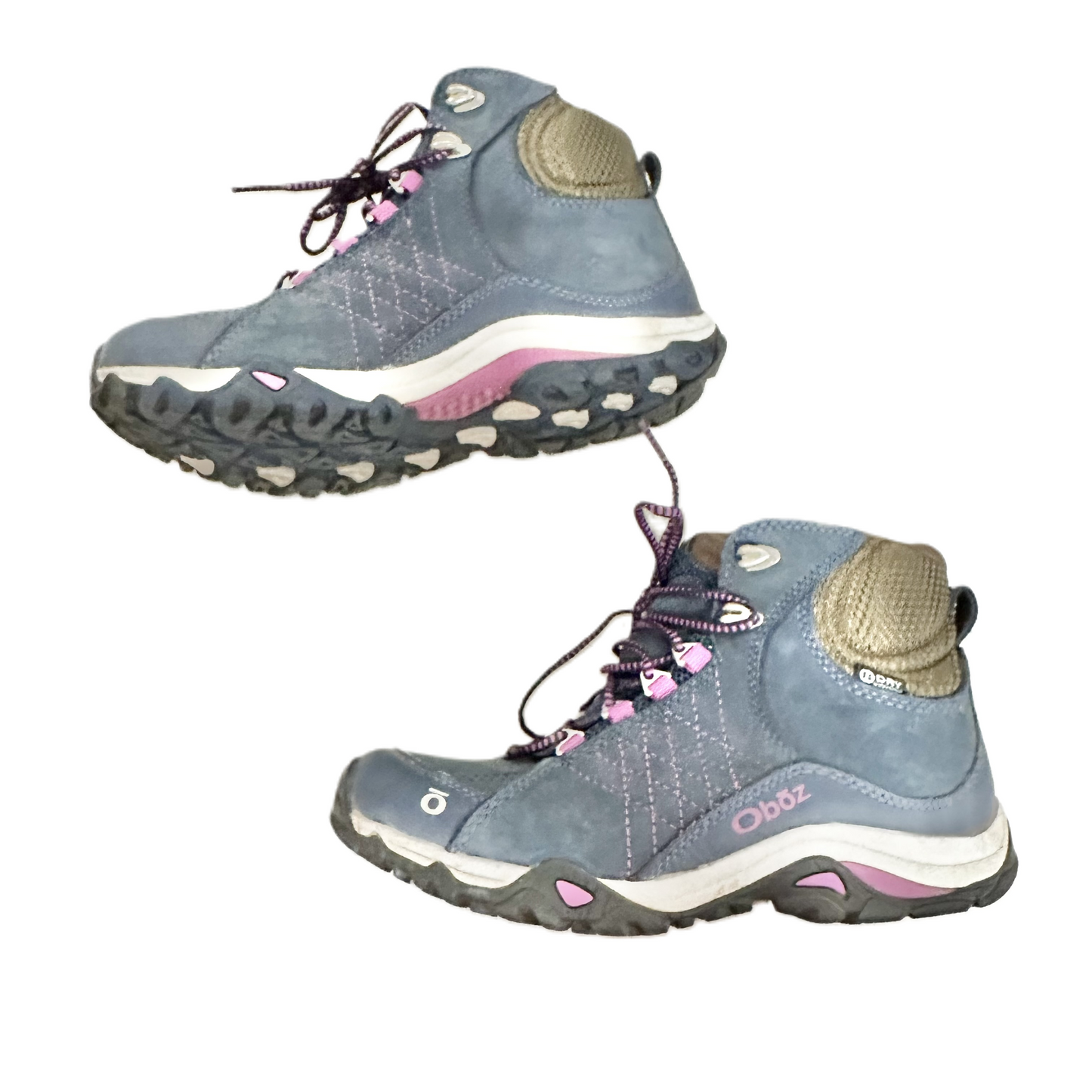 Boots Hiking By Oboz In Blue & Brown, Size: 6