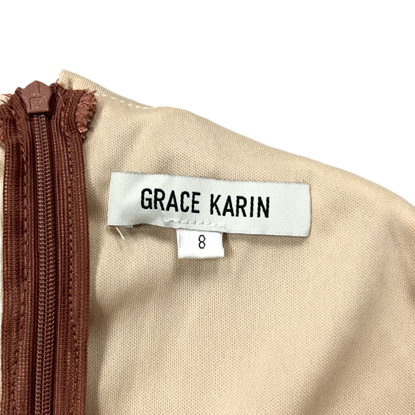 Dress Party Midi By Grace Karin In Bronze, Size: M