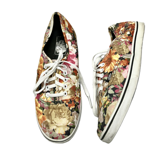 Shoes Sneakers By Vans In Floral Print, Size: 8.5