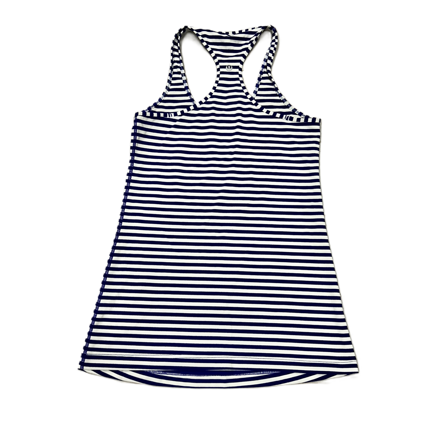 Athletic Tank Top By Lululemon In Blue & White, Size: M