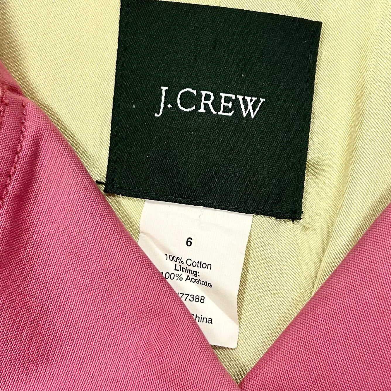 Coat Trench Coat By J. Crew In Pink, Size: S