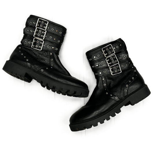 Boots Combat By Zara In Black & Silver, Size: 7.5