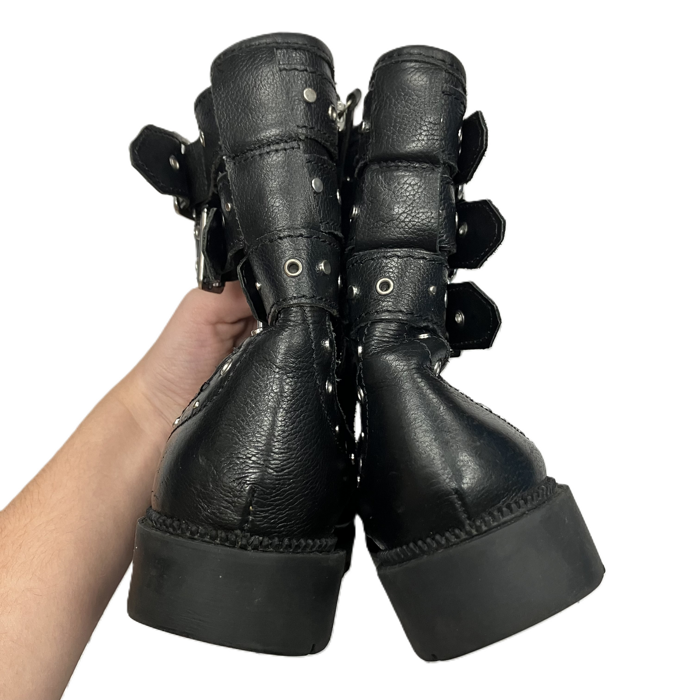 Boots Combat By Zara In Black & Silver, Size: 7.5