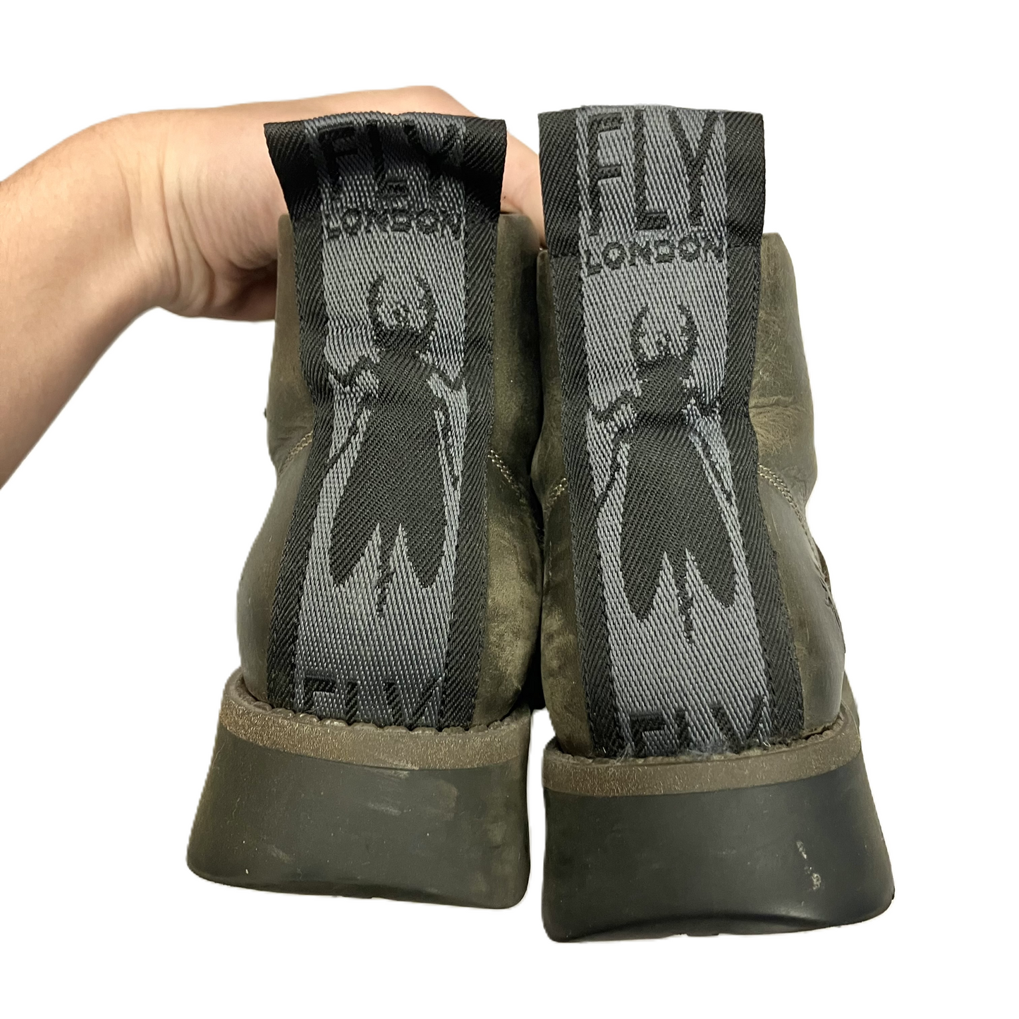 Boots Combat By Fly London In Grey, Size: 7