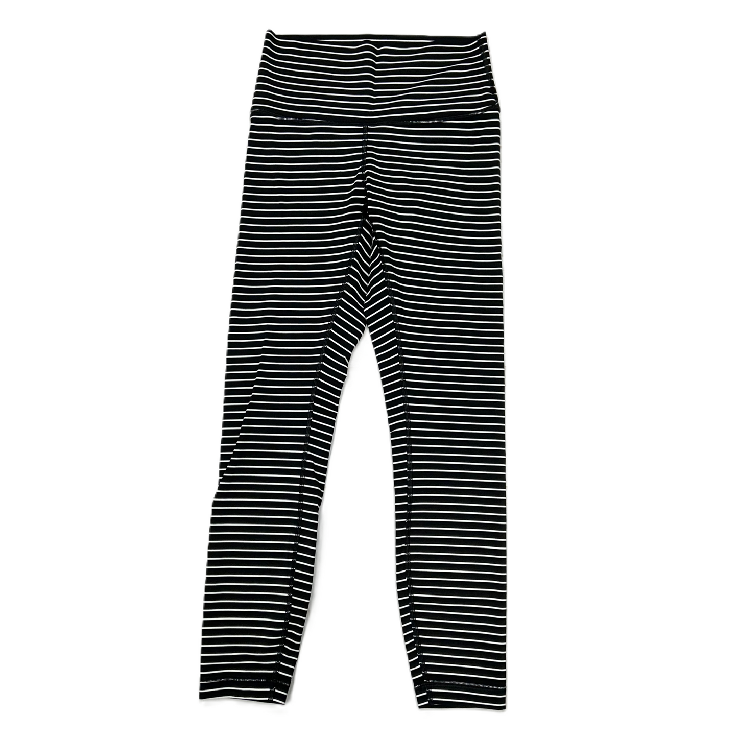 Athletic Leggings By Lululemon In Black & White, Size: S