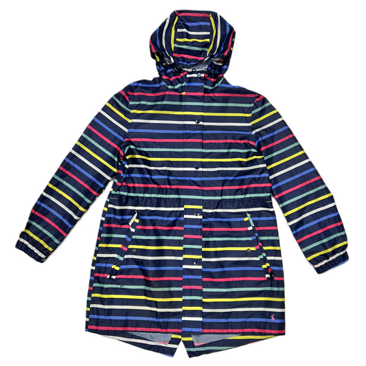 Jacket Windbreaker By Joules In Striped Pattern, Size: M