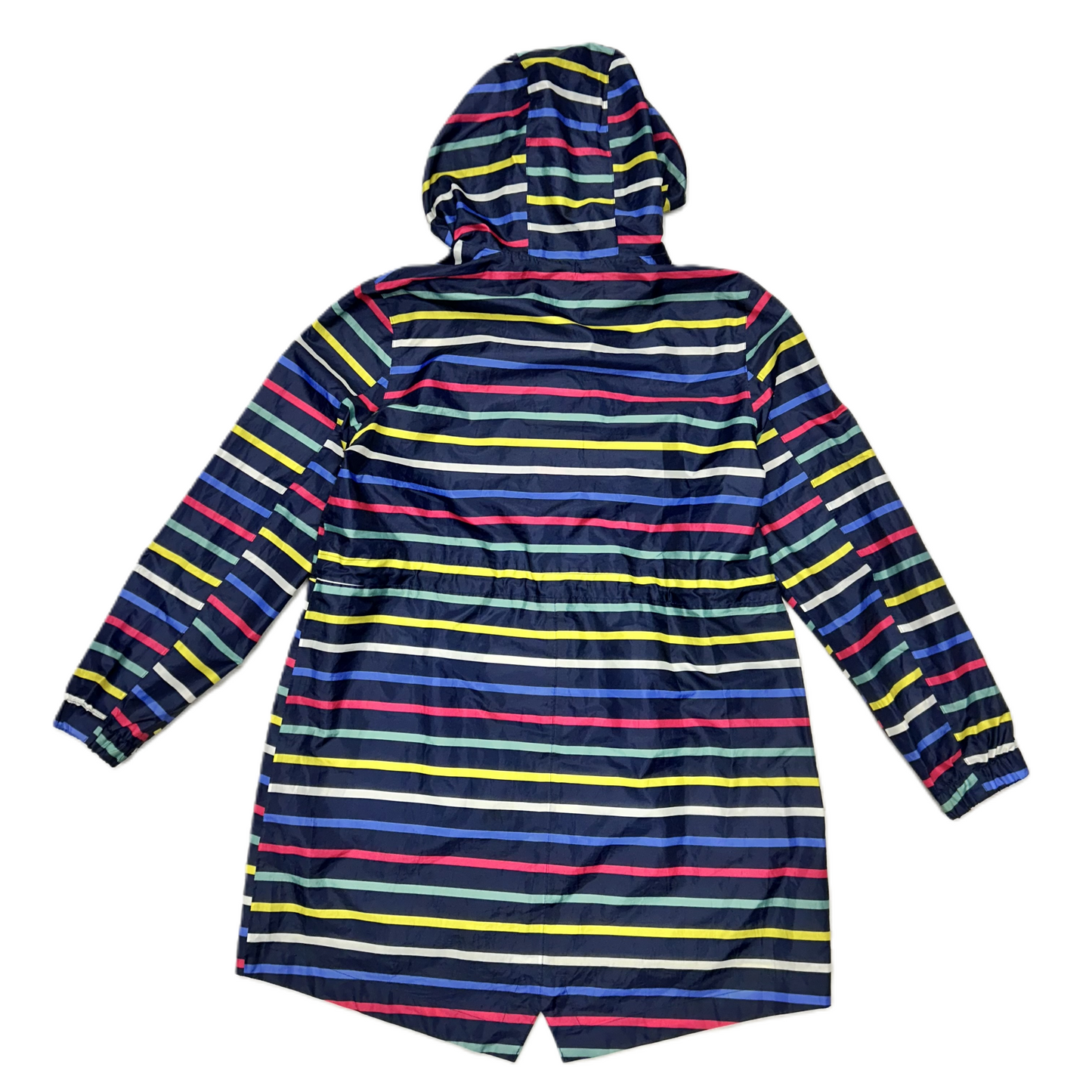 Jacket Windbreaker By Joules In Striped Pattern, Size: M