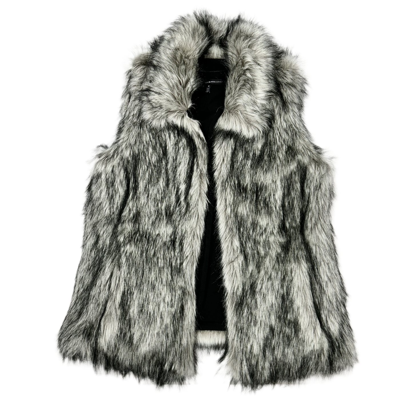 Vest Faux Fur & Sherpa By White House Black Market In Grey, Size: M