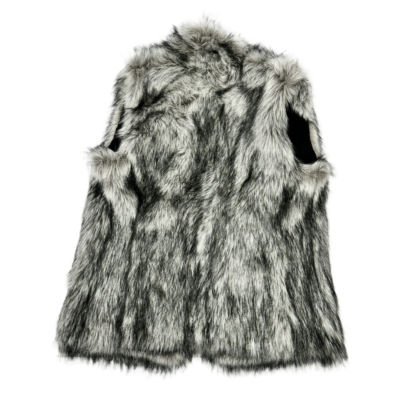 Vest Faux Fur & Sherpa By White House Black Market In Grey, Size: M