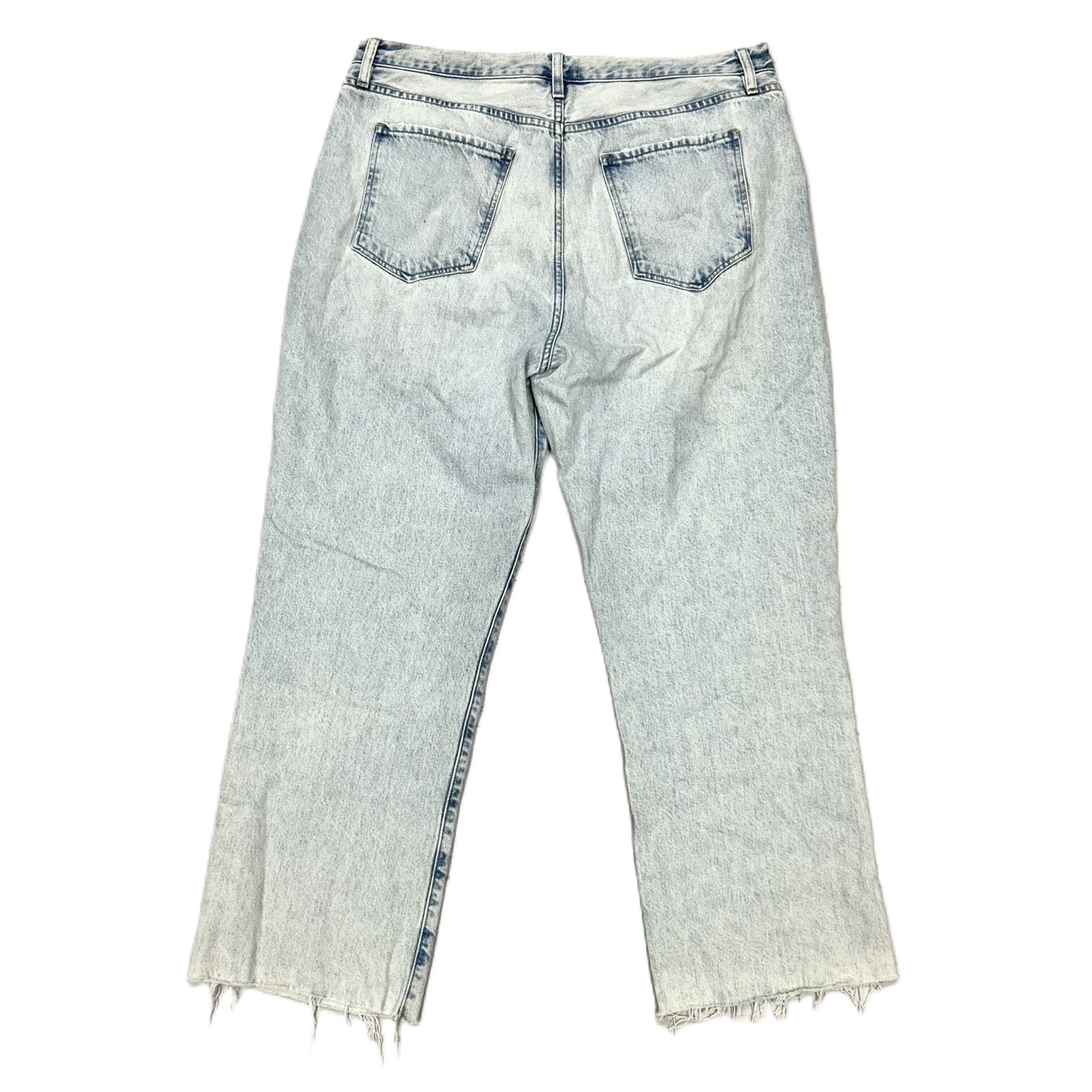 Jeans Cropped By Frame In Blue Denim, Size: 16