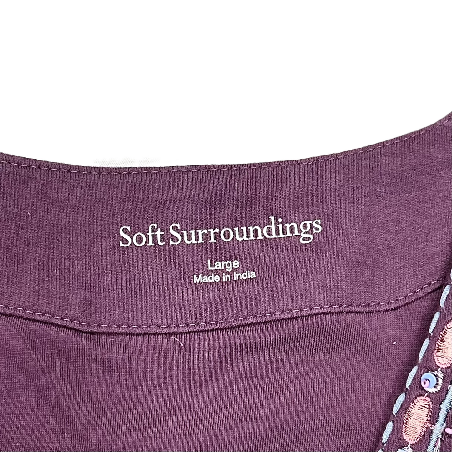 Sweater Cardigan By Soft Surroundings In Purple, Size: L