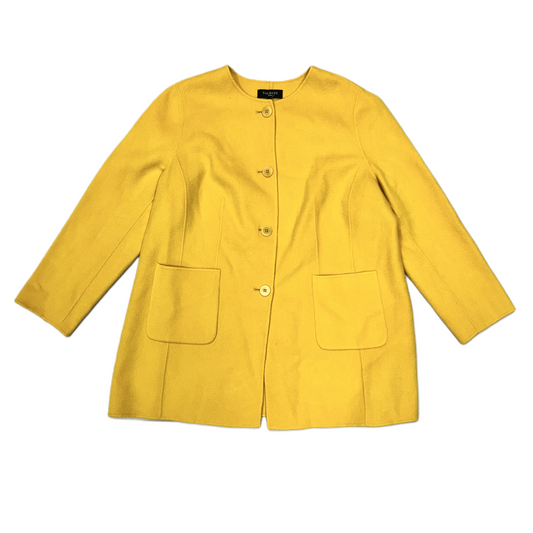 Coat Peacoat By Talbots In Yellow, Size: 2x