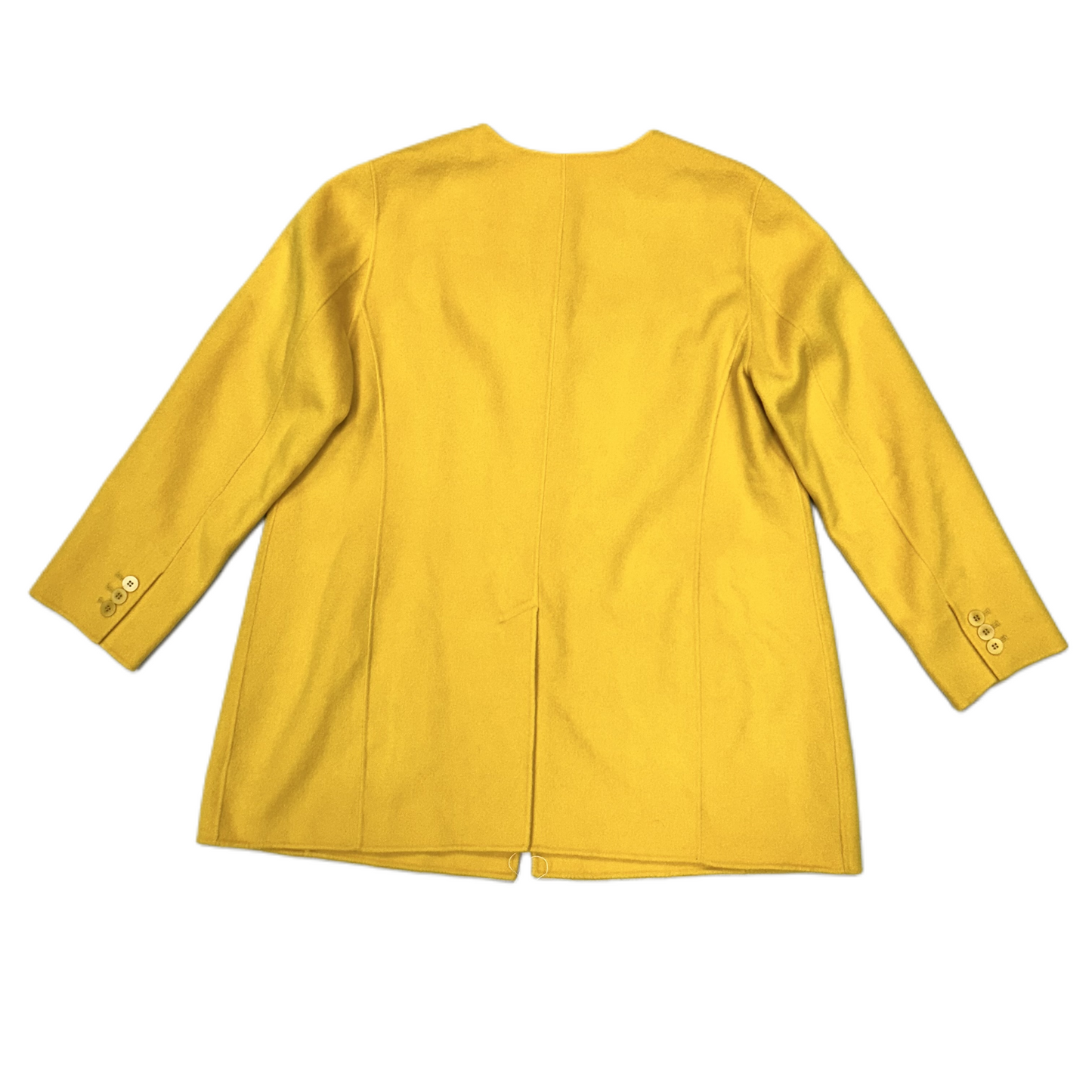 Coat Peacoat By Talbots In Yellow, Size: 2x