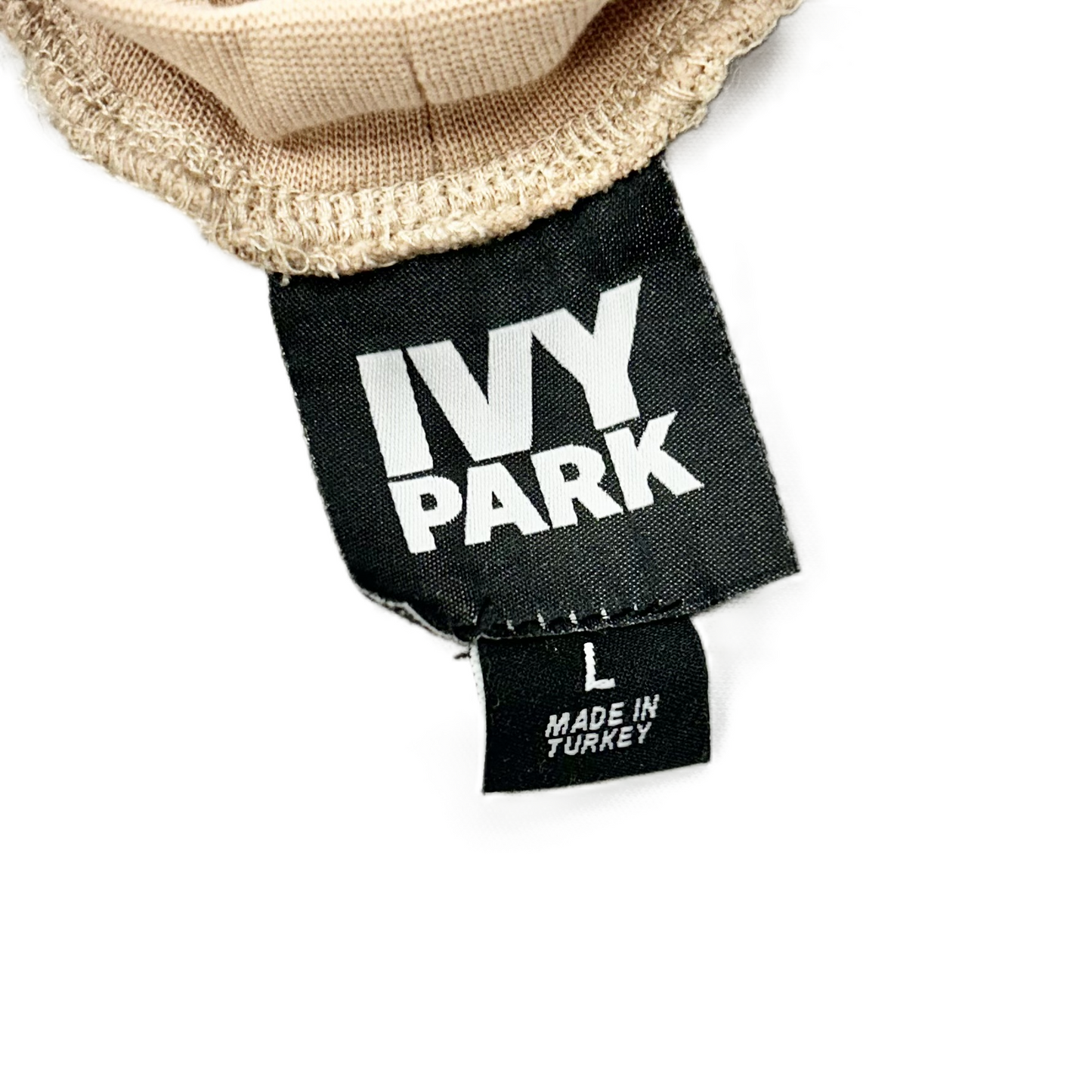 Sweatshirt Hoodie By Ivy Park In Tan, Size: L