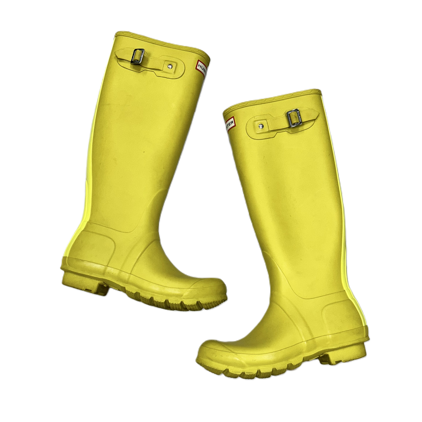 Boots Rain By Hunter In Yellow, Size: 8