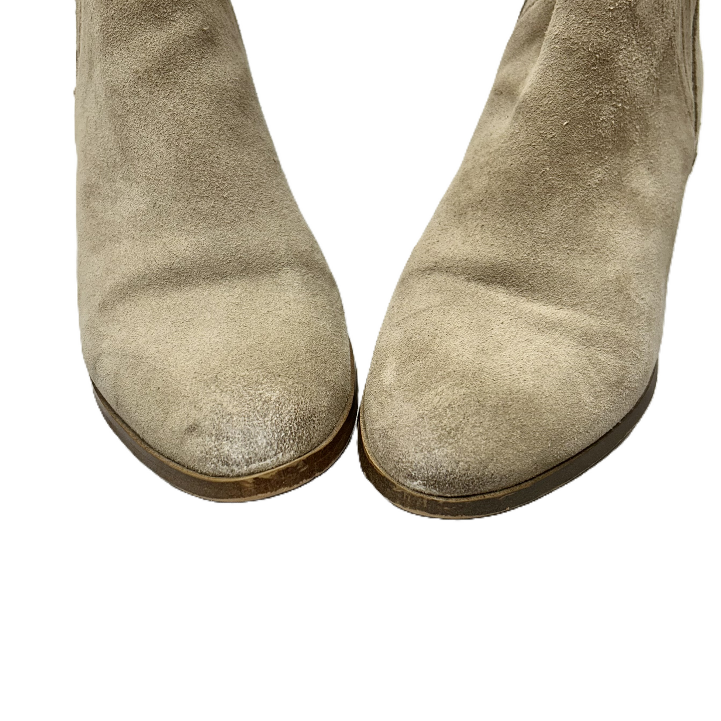 Boots Ankle Heels By Marc Fisher In Beige, Size: 6.5