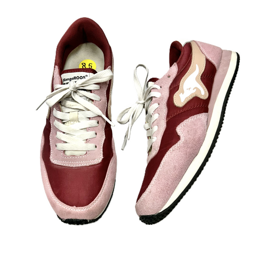 Shoes Sneakers By Kangaroo In Pink & White, Size: 8.5