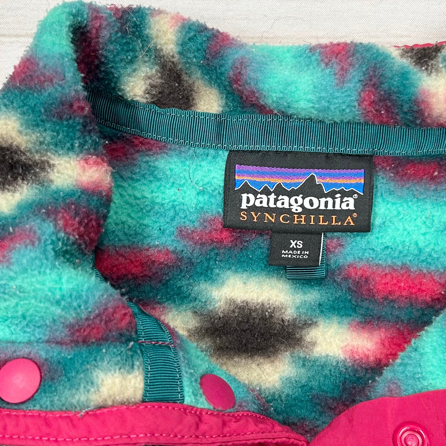 Athletic Fleece By Patagonia In Blue & Pink, Size: Xs