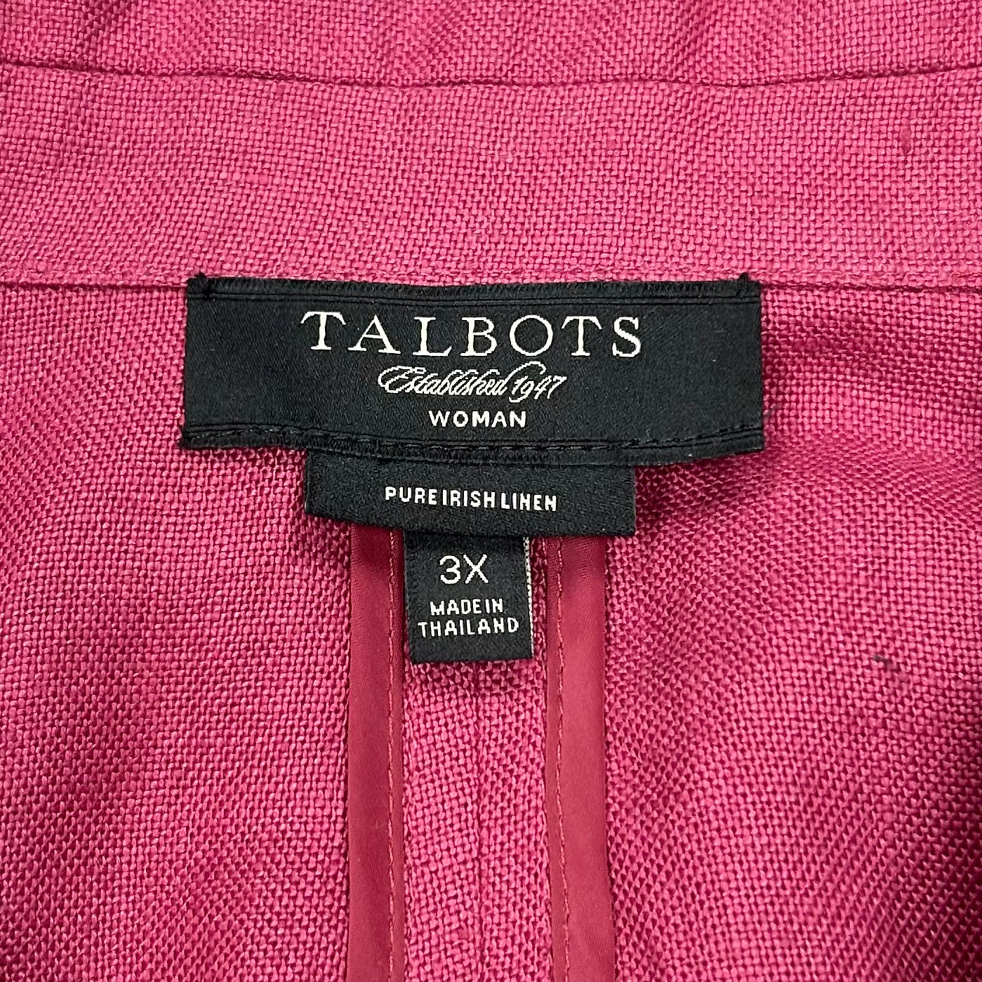 Blazer By Talbots In Pink, Size: 3x