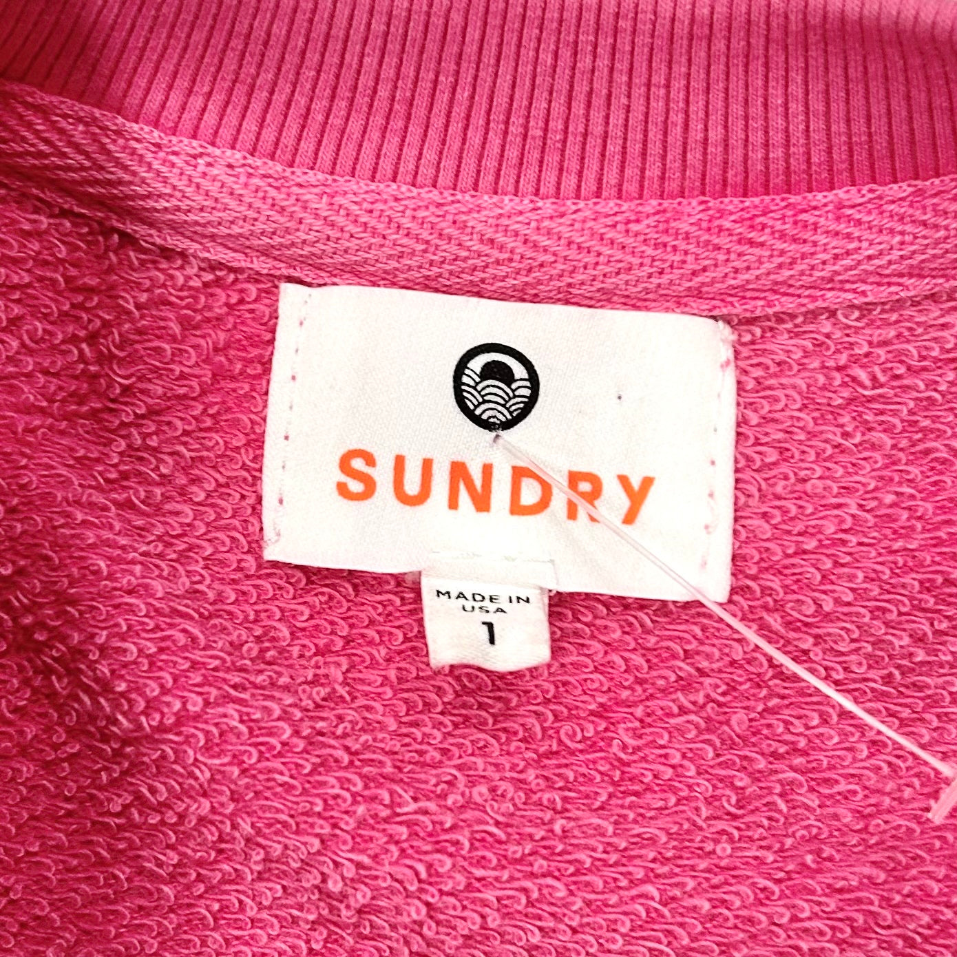 Sweatshirt Crewneck By Sundry In Pink, Size: S