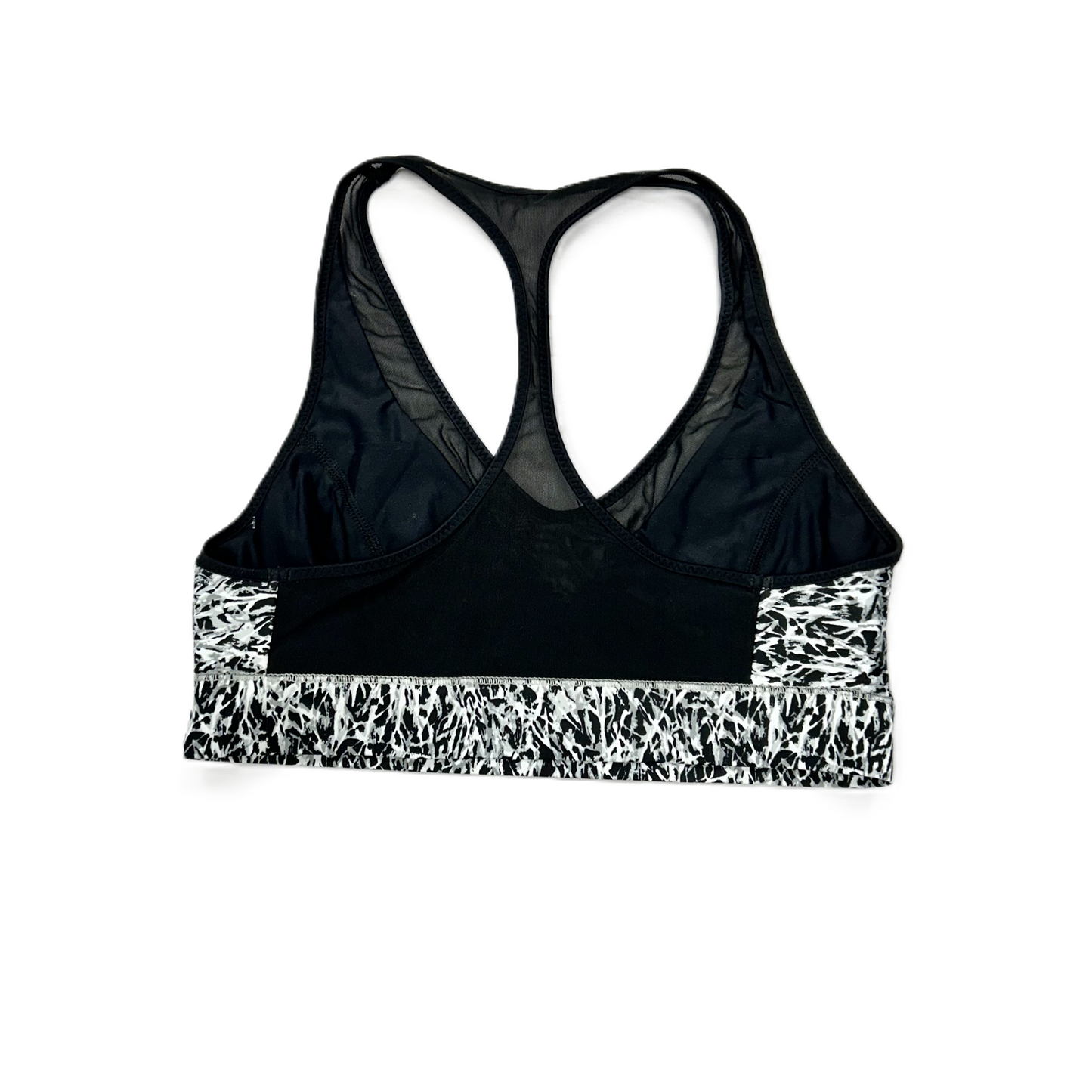 Athletic Bra By Lululemon In Black & White, Size: Xs