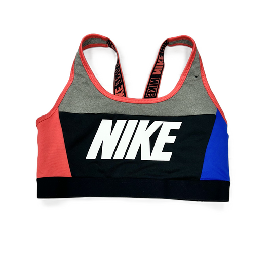 Athletic Bra By Nike Apparel In Black & Grey, Size: S