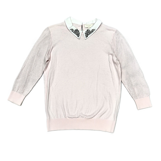 Top Long Sleeve By Ted Baker In Pink, Size: M