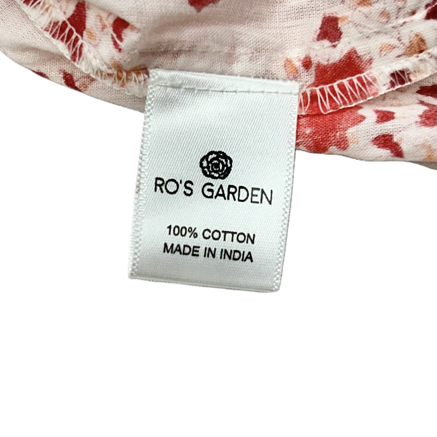 Top Long Sleeve By Ros Garden In Red & White, Size: L