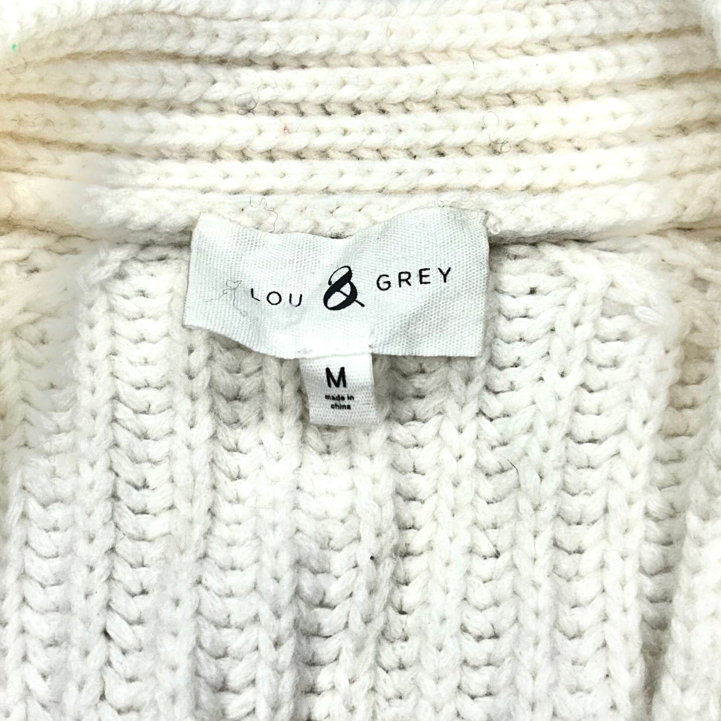 Sweater Cardigan By Lou And Grey In Cream, Size: M