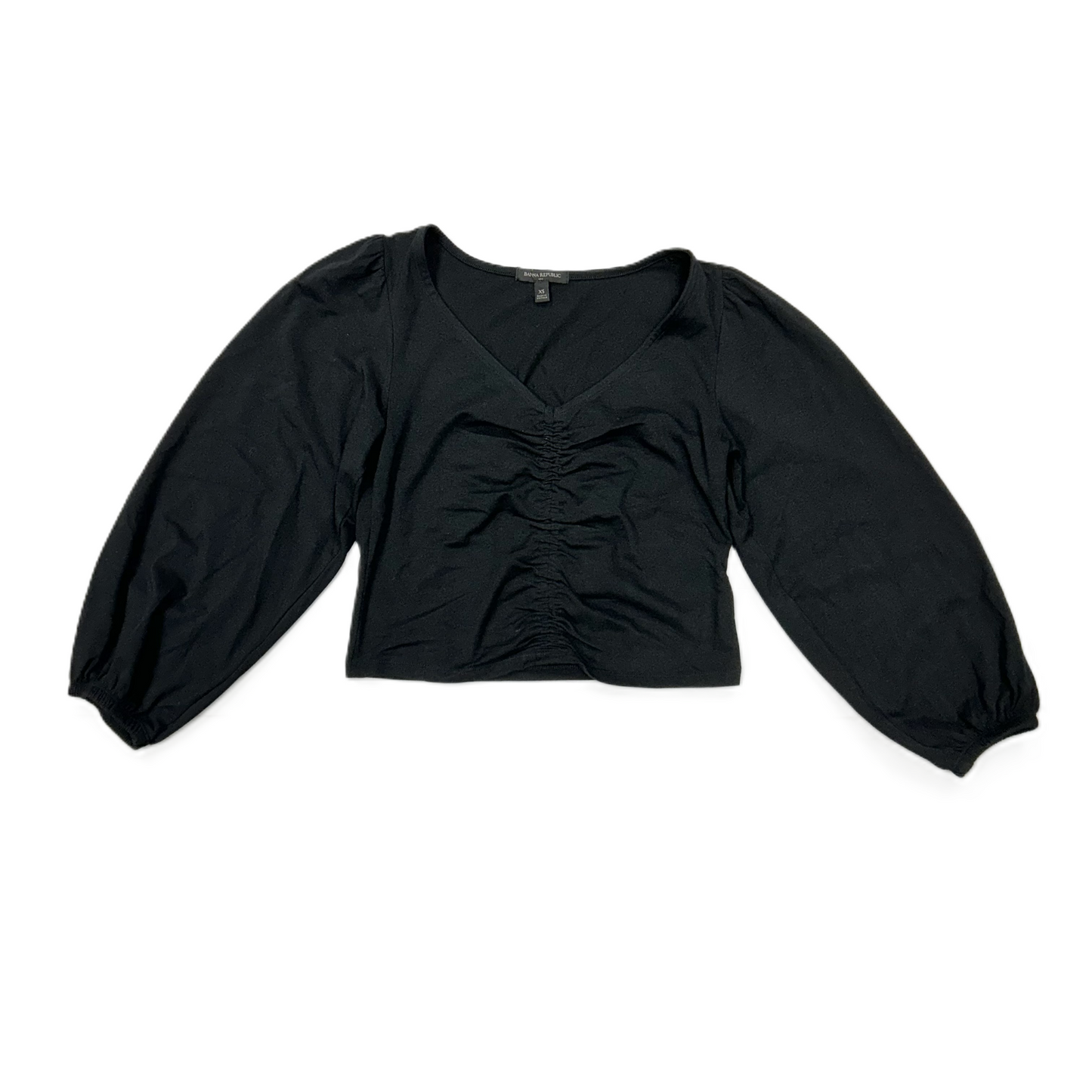 Top Long Sleeve Basic By Banana Republic In Black, Size: Xs