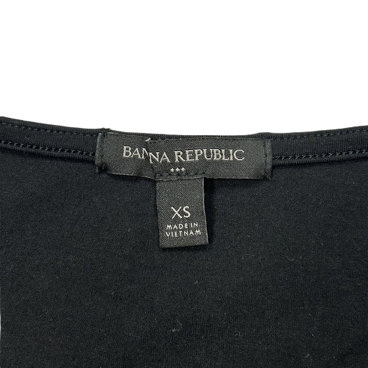 Top Long Sleeve Basic By Banana Republic In Black, Size: Xs