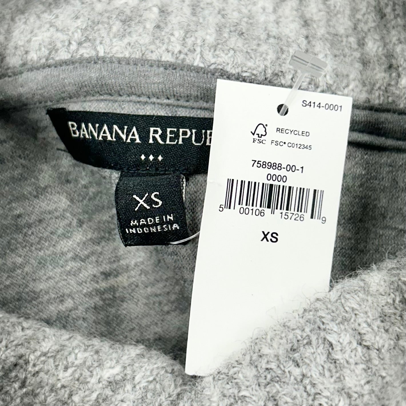 Sweater By Banana Republic In Grey, Size: Xs