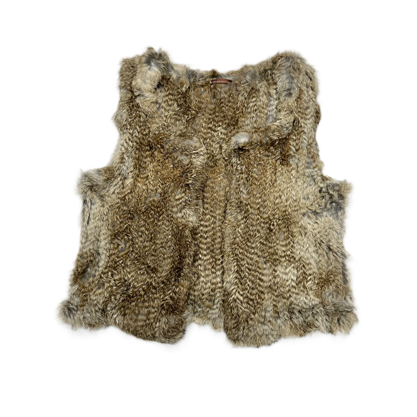 Vest Rabbit Fur By 525 America In Tan, Size: S