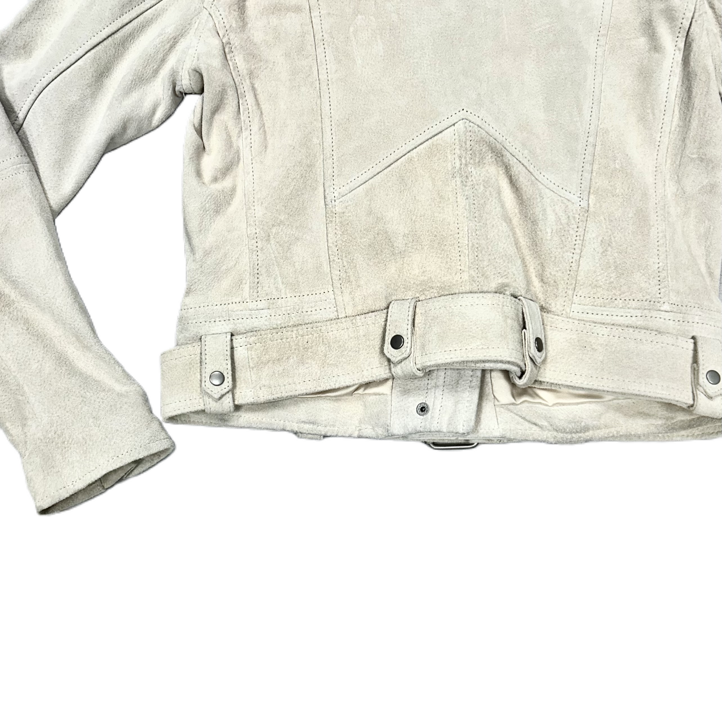 Jacket Moto Leather By Blanknyc In Cream, Size: S