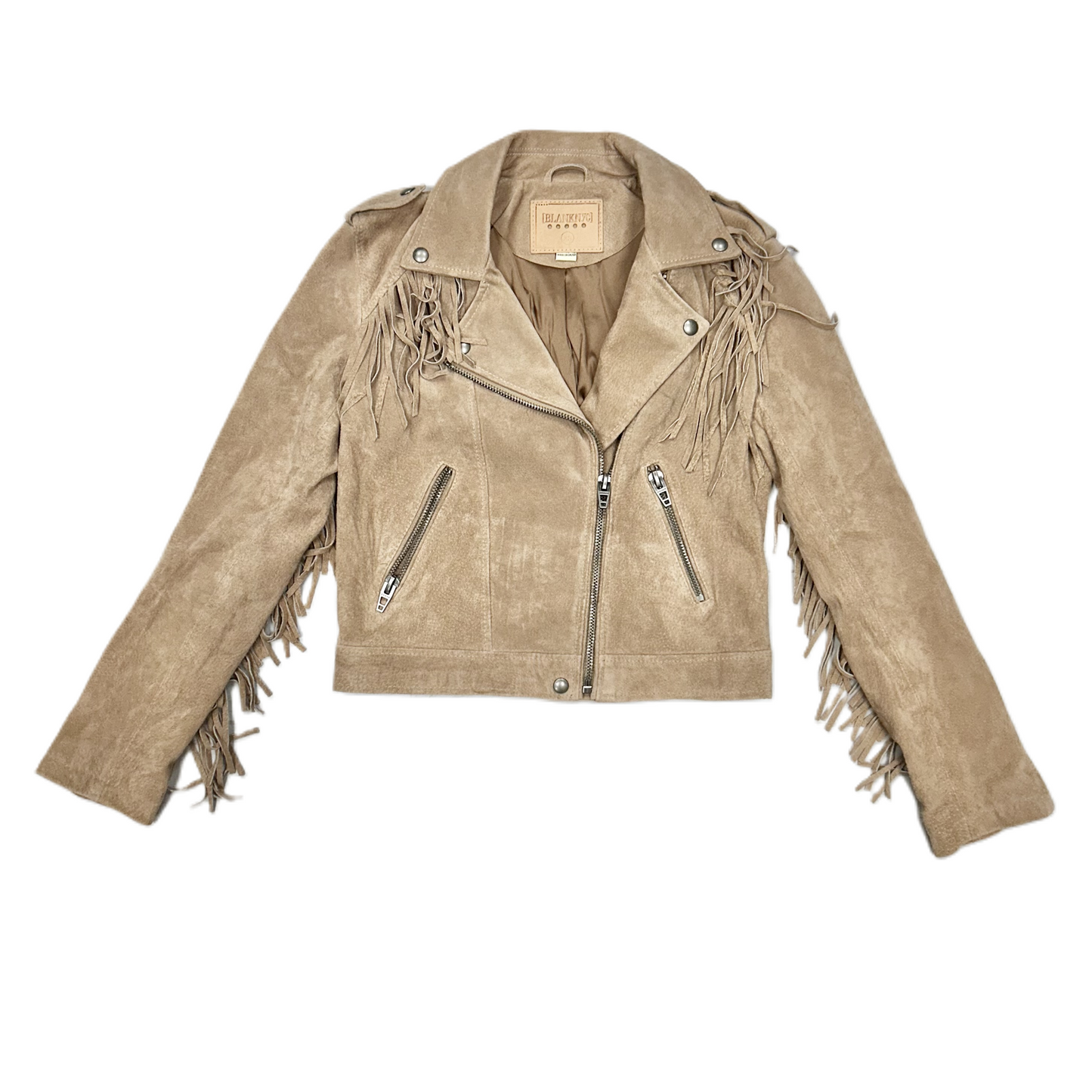 Jacket Moto Leather By Blanknyc In Tan, Size: Xs