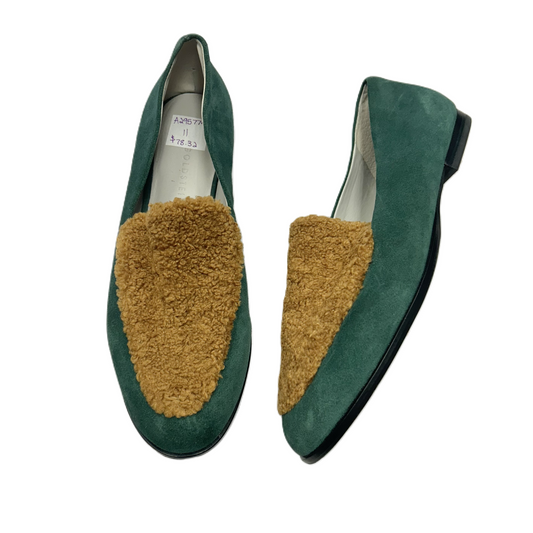 Shoes Flats By Lori Goldstein In Brown & Green, Size: 11