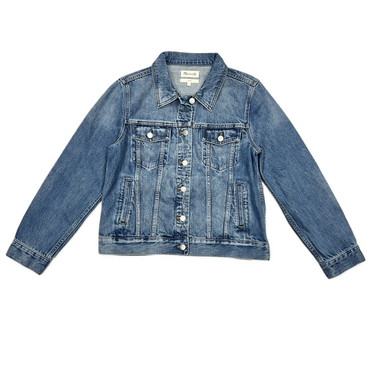 Jacket Denim By Madewell In Blue Denim, Size: L