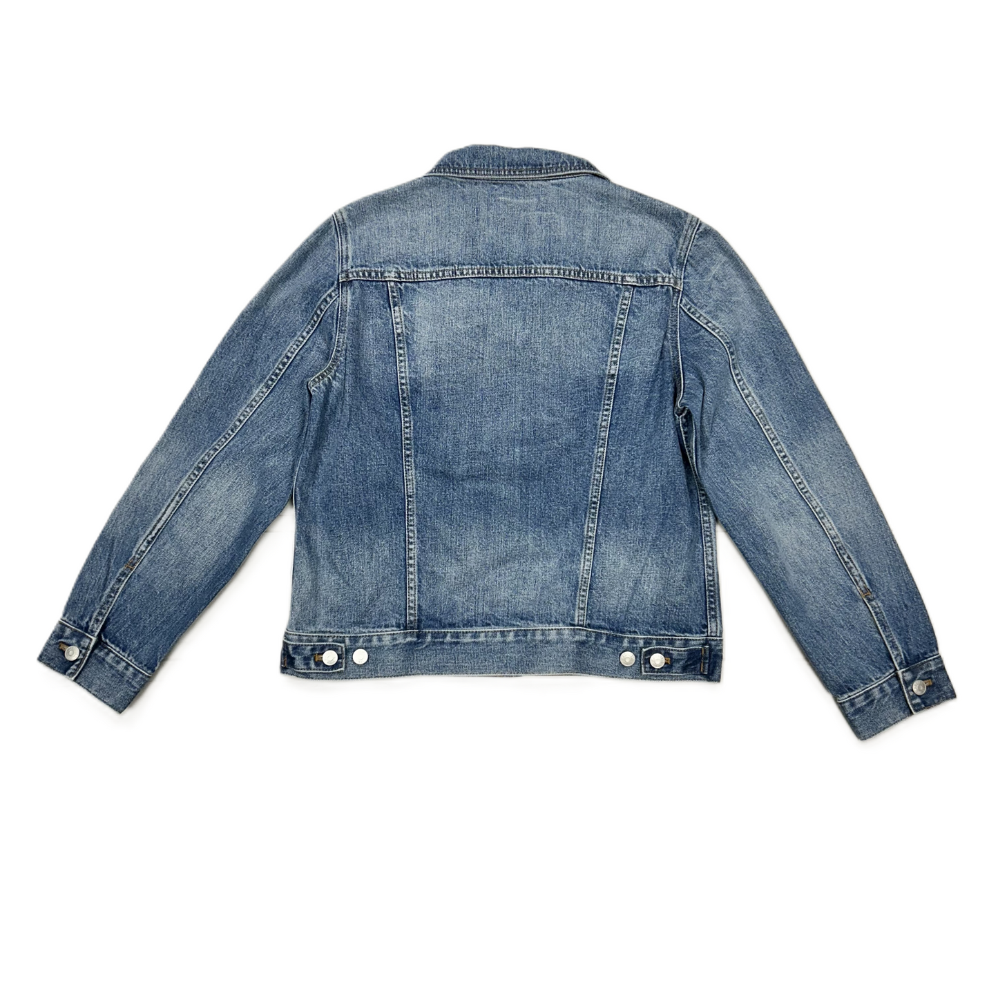 Jacket Denim By Madewell In Blue Denim, Size: L