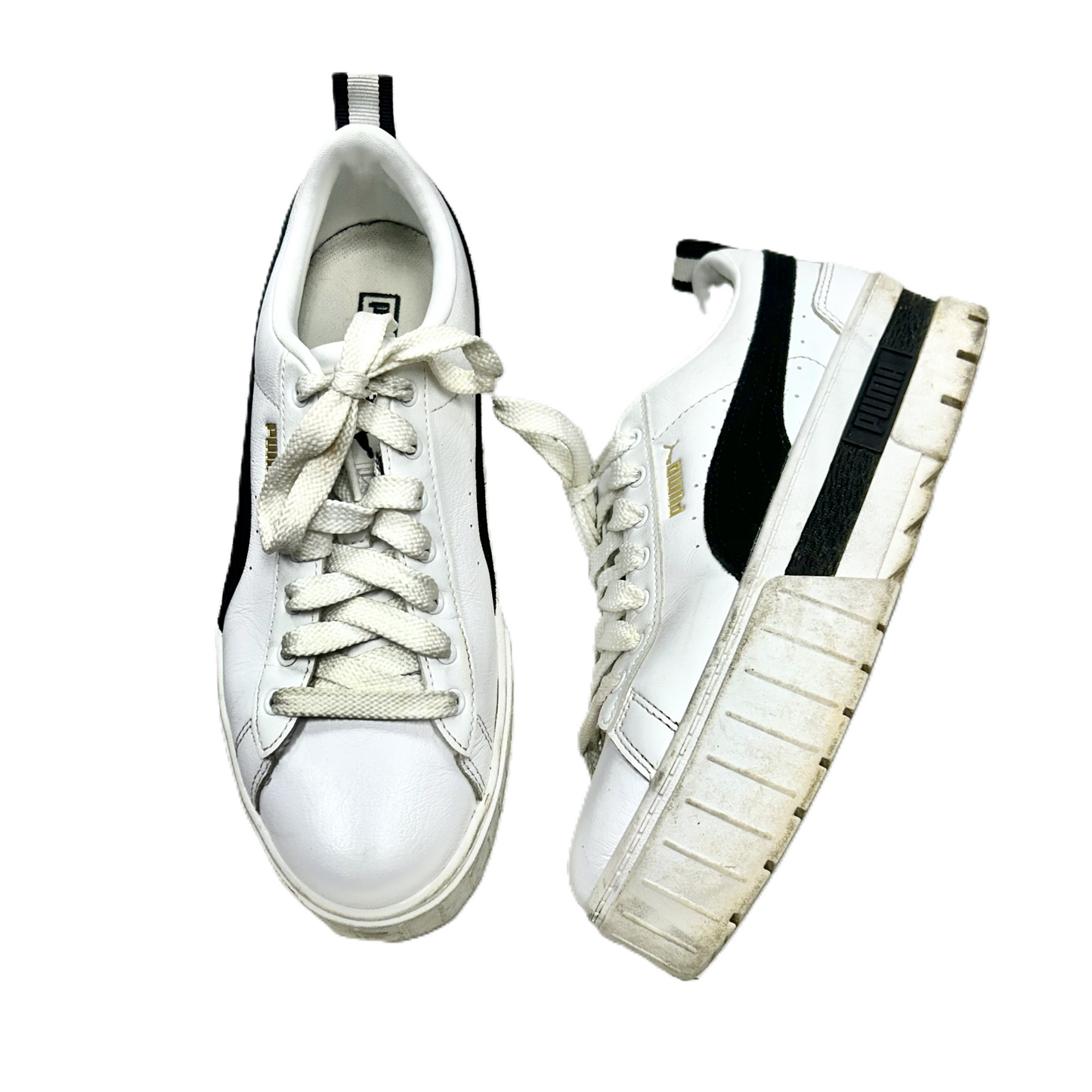 Shoes Sneakers Platform By Puma In Black & White, Size: 8