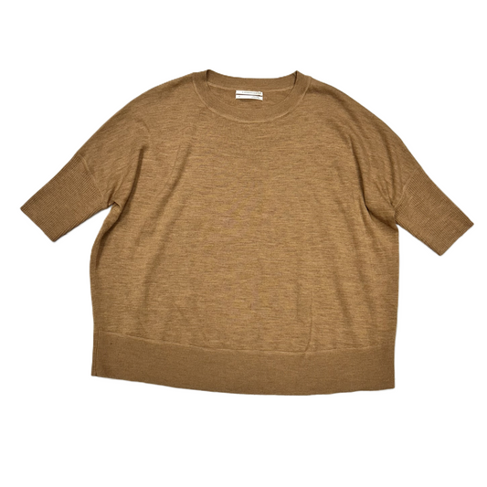 Sweater Short Sleeve By Anthropologie In Tan, Size: S